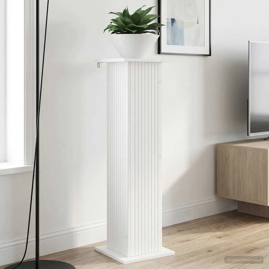 Support de Plante 2 pcs Blanc 30,5 x 30 x 100,5 cm