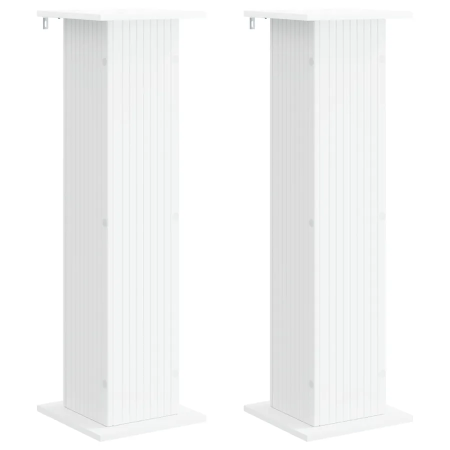 Support de Plante 2 pcs Blanc 30,5 x 30 x 100,5 cm - 2