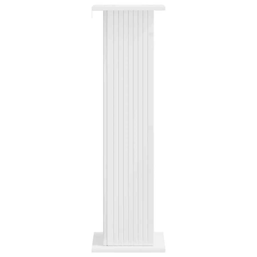 Support de Plante 2 pcs Blanc brillant 30,5 x 30 x 100,5 cm - 7