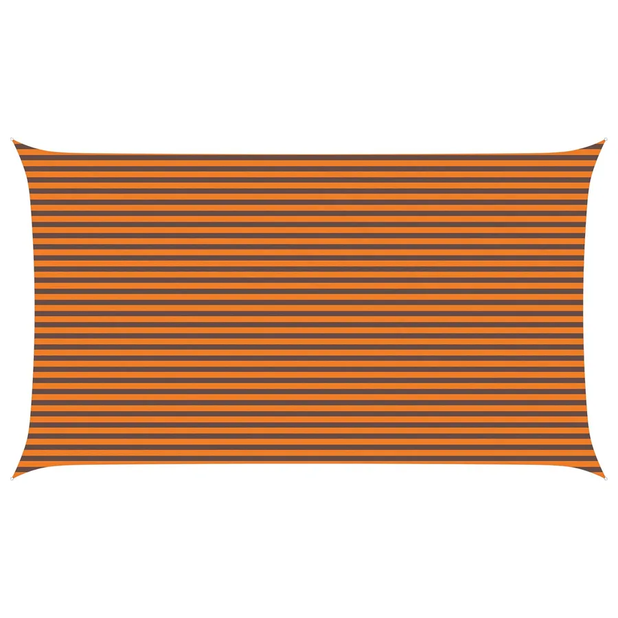 Voile d'ombre Orange et marron 7 x 4 m 100 % polyester Oxford - 2