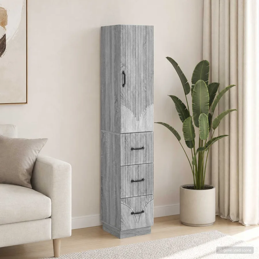 Ensemble de Meubles 2 pcs Sonoma gris 33 x 34,5 x 87 cm