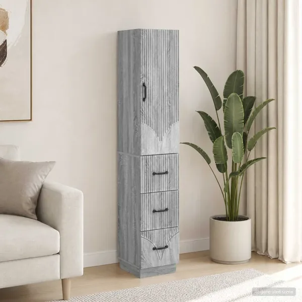 Ensemble de Meubles 2 pcs Sonoma gris 33 x 34,5 x 87 cm