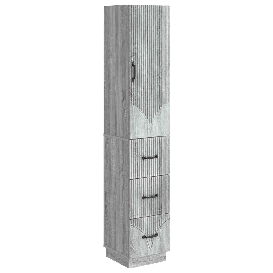 Ensemble de Meubles 2 pcs Sonoma gris 33 x 34,5 x 87 cm - 2
