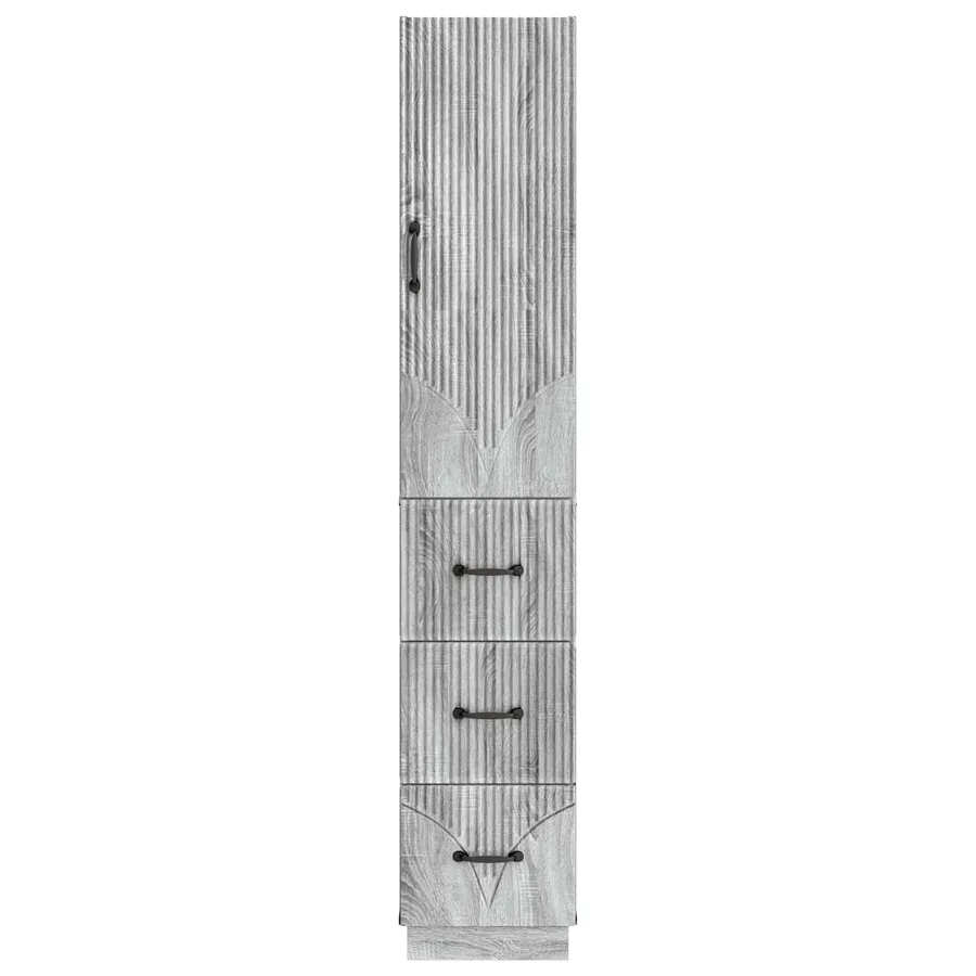 Ensemble de Meubles 2 pcs Sonoma gris 33 x 34,5 x 87 cm - 5
