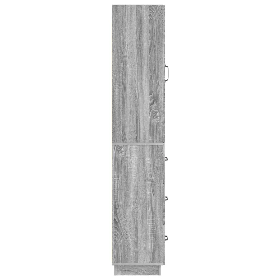 Ensemble de Meubles 2 pcs Sonoma gris 33 x 34,5 x 87 cm - 6