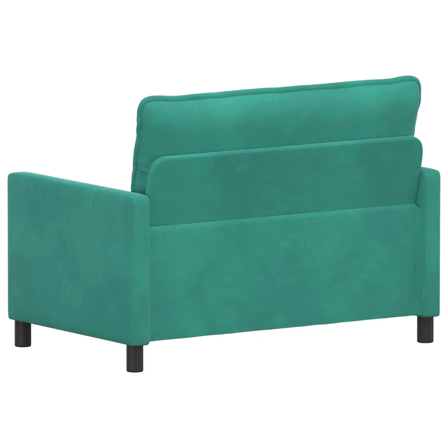 Canapé Turquoise 126 x 81 x 87,5 cm Velours - 5