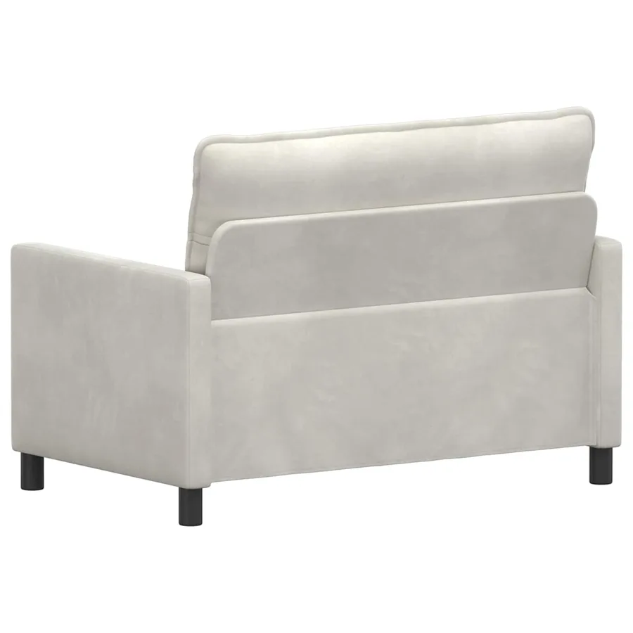 Canapé Crème 126 x 81 x 87,5 cm Velours - 5
