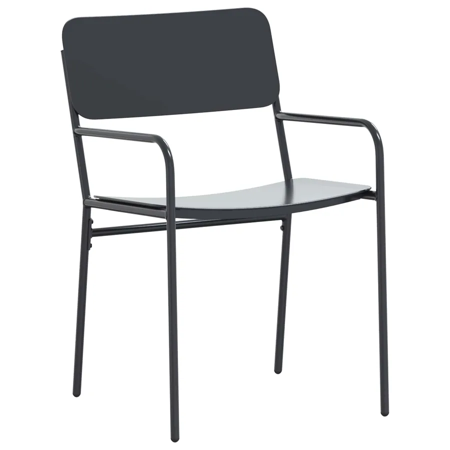 Ensemble de salle à manger pour jardin 7 pcs Anthracite Acier - 5