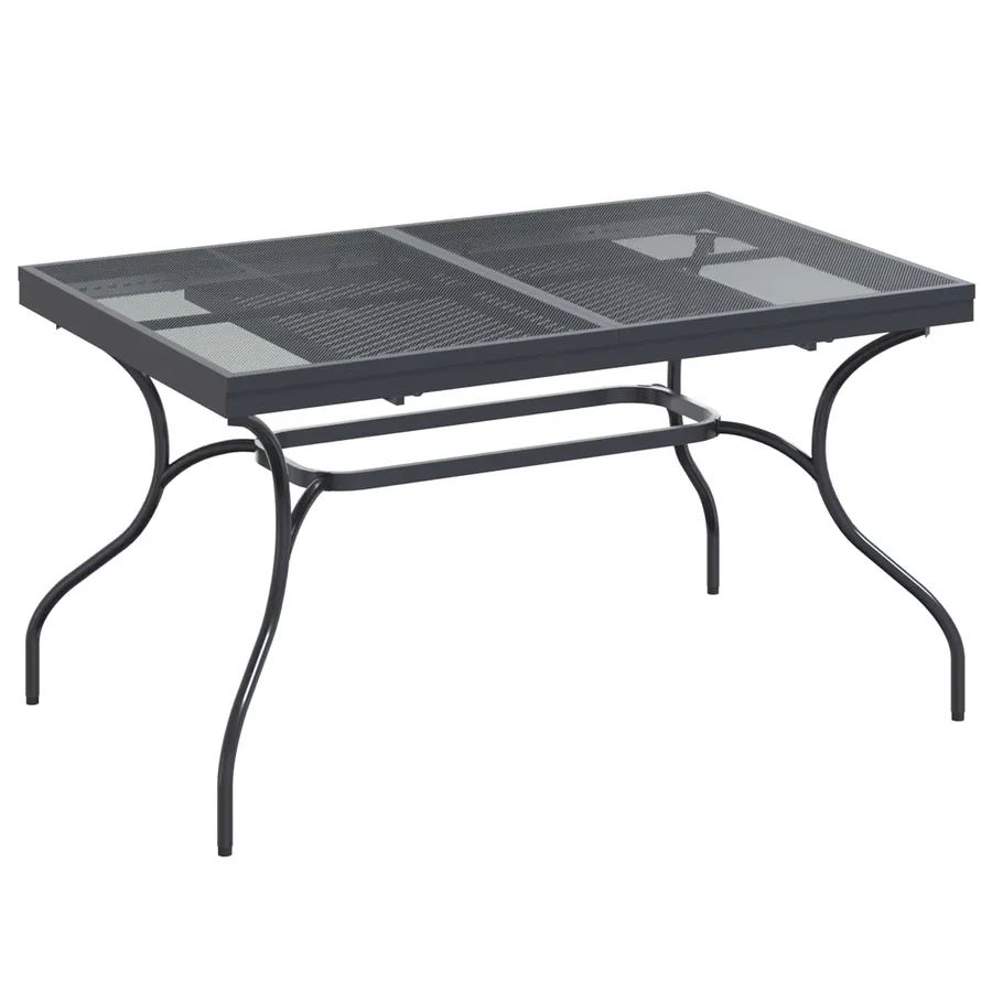 Ensemble de salle à manger pour jardin 7 pcs Anthracite Acier - 6