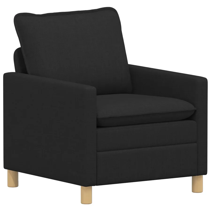 Canapé Noir 76 x 81 x 87,5 cm Tissu - 2