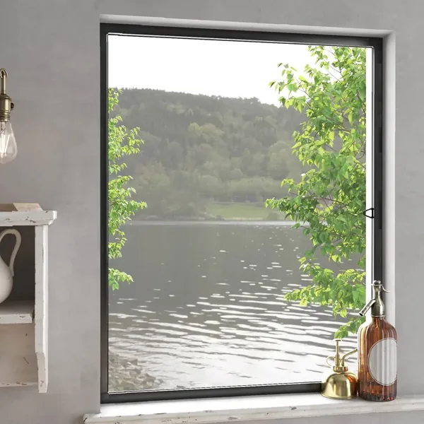 Écran anti-insectes pour fenêtres Anthracite 110 x 130 cm