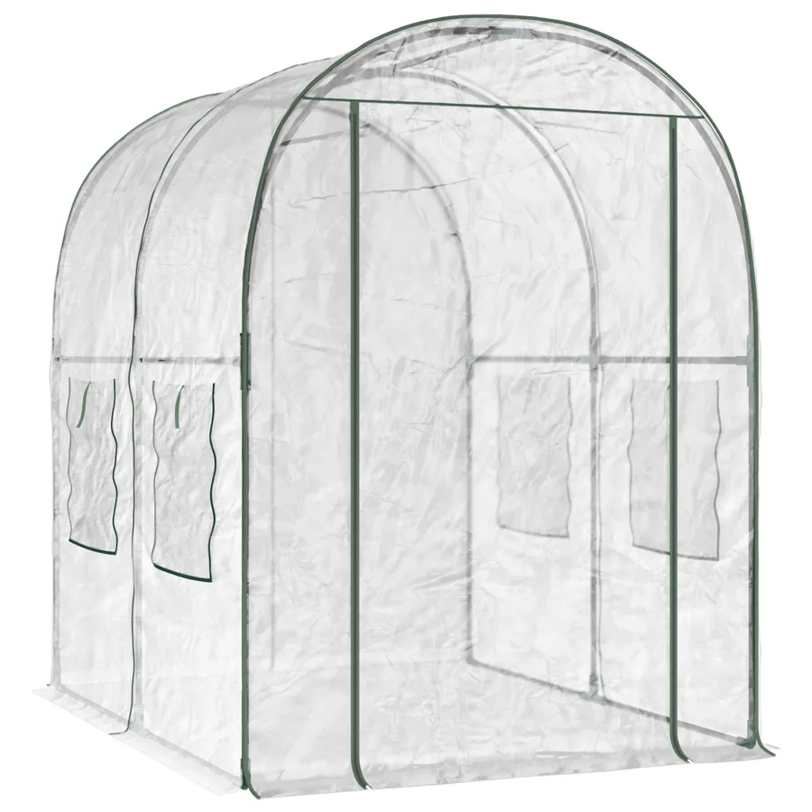 Serre avec cadre 160 x 200 x 192,5 cm PVC Transparent - 2