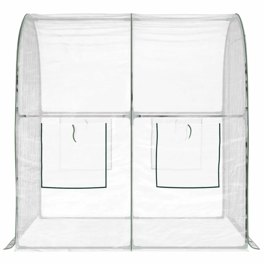 Serre avec cadre 160 x 200 x 192,5 cm PVC Transparent - 4