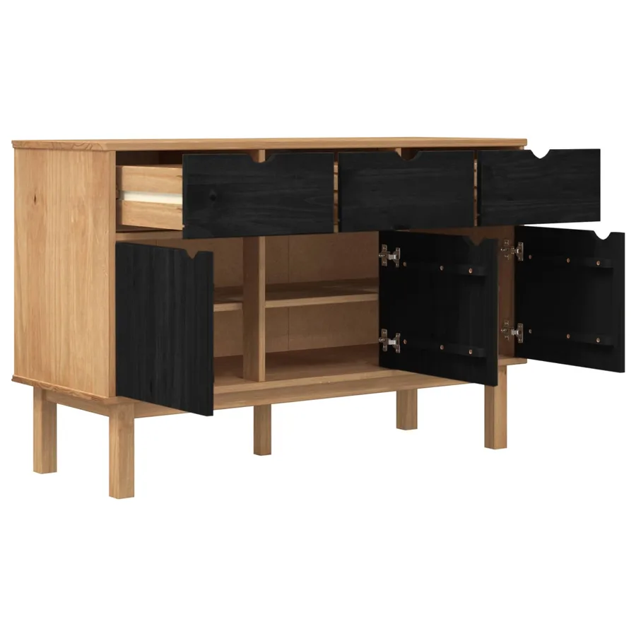 Buffet OTTA Marron et noir 114 x 43 x 73,5 cm - 3