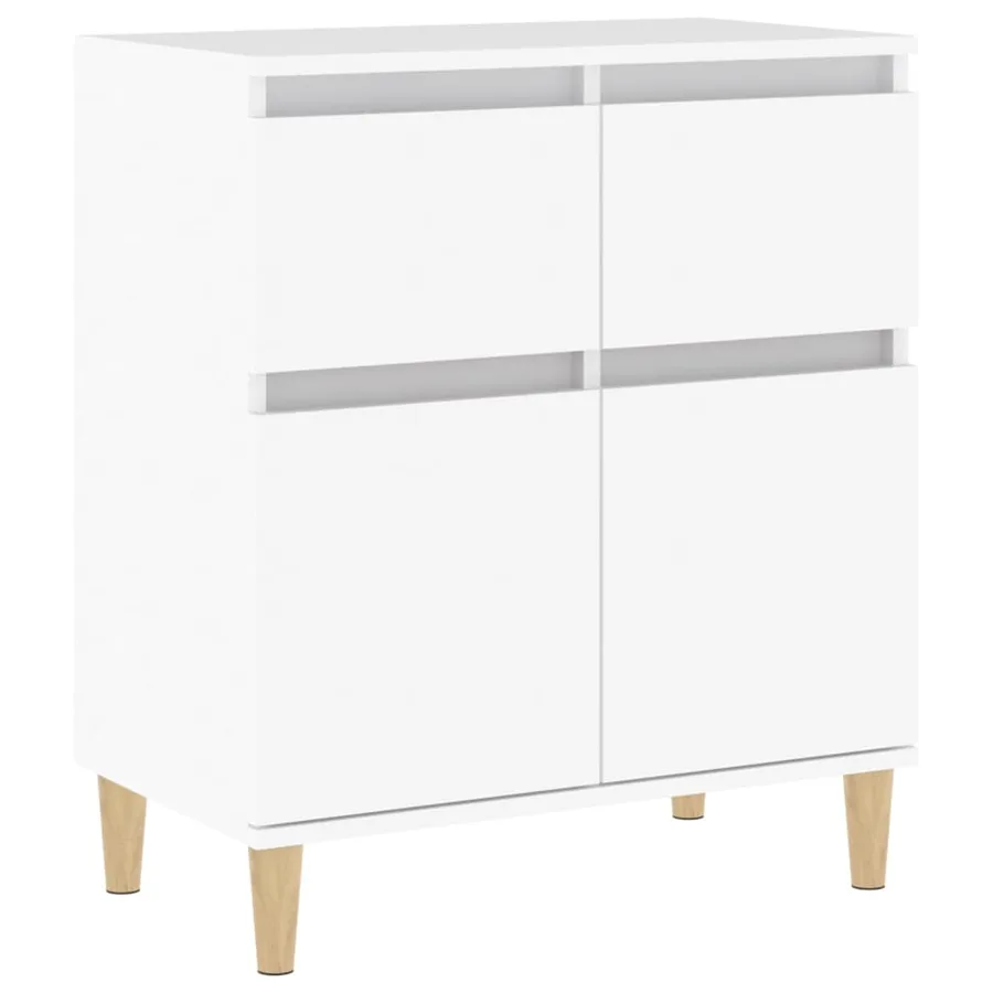 Buffet Blanc 60x35x70 cm Bois d'ingénierie - 2