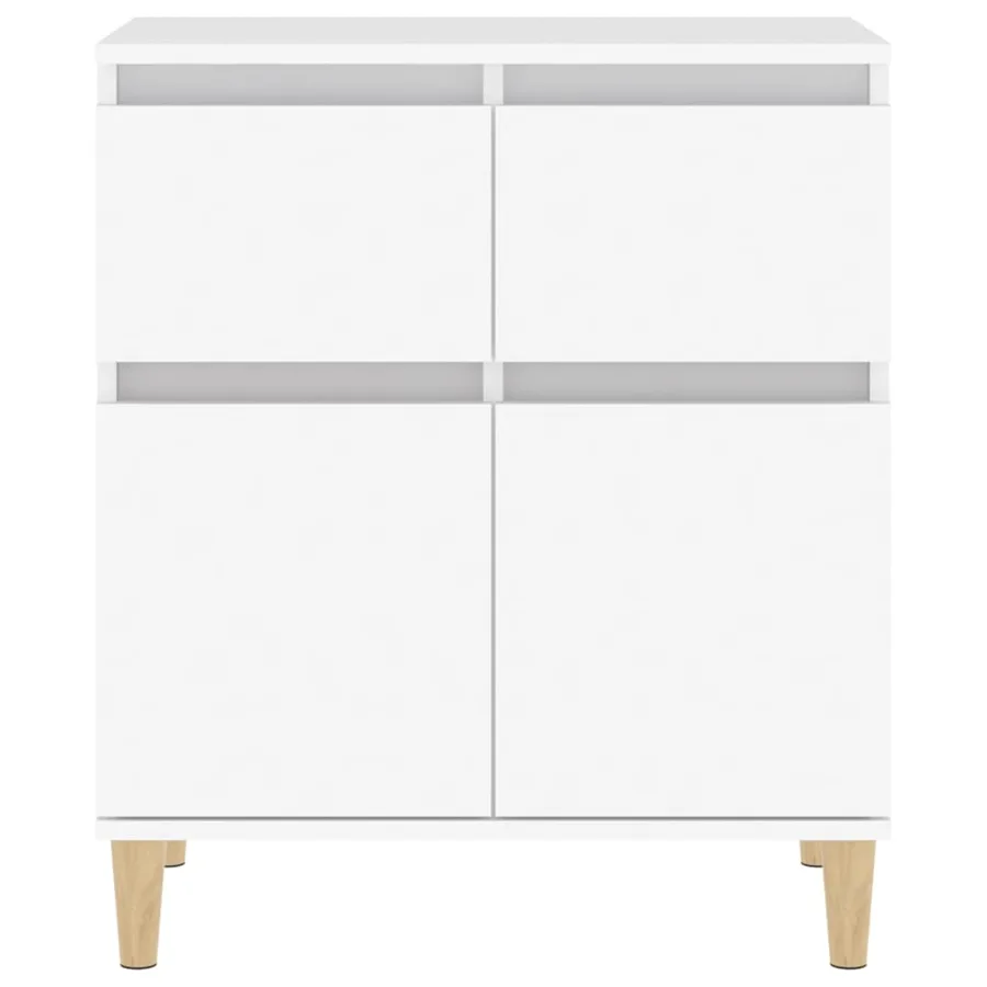 Buffet Blanc 60x35x70 cm Bois d'ingénierie - 7