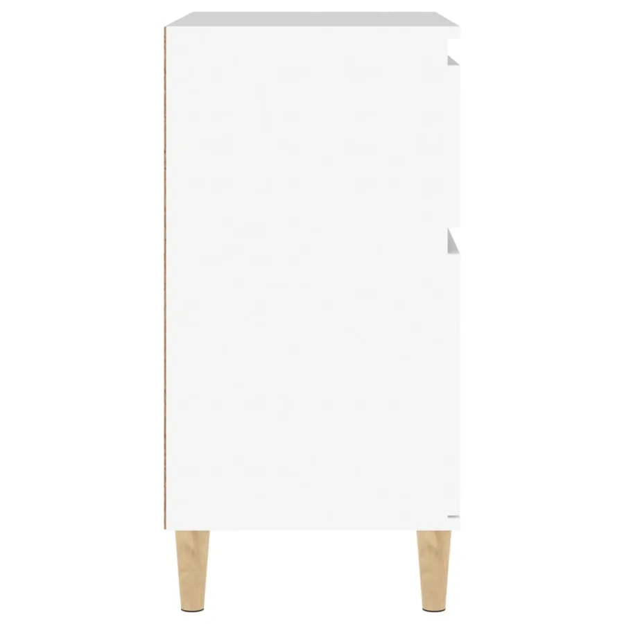 Buffet Blanc 60x35x70 cm Bois d'ingénierie - 8