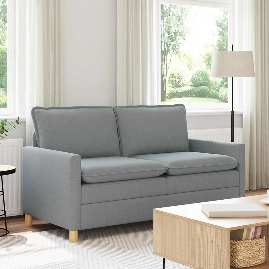 Canapé Gris clair 156 x 81 x 87,5 cm Tissu