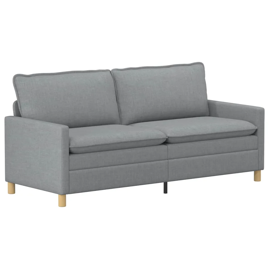 Canapé Gris clair 196 x 81 x 87,5 cm Tissu - 2
