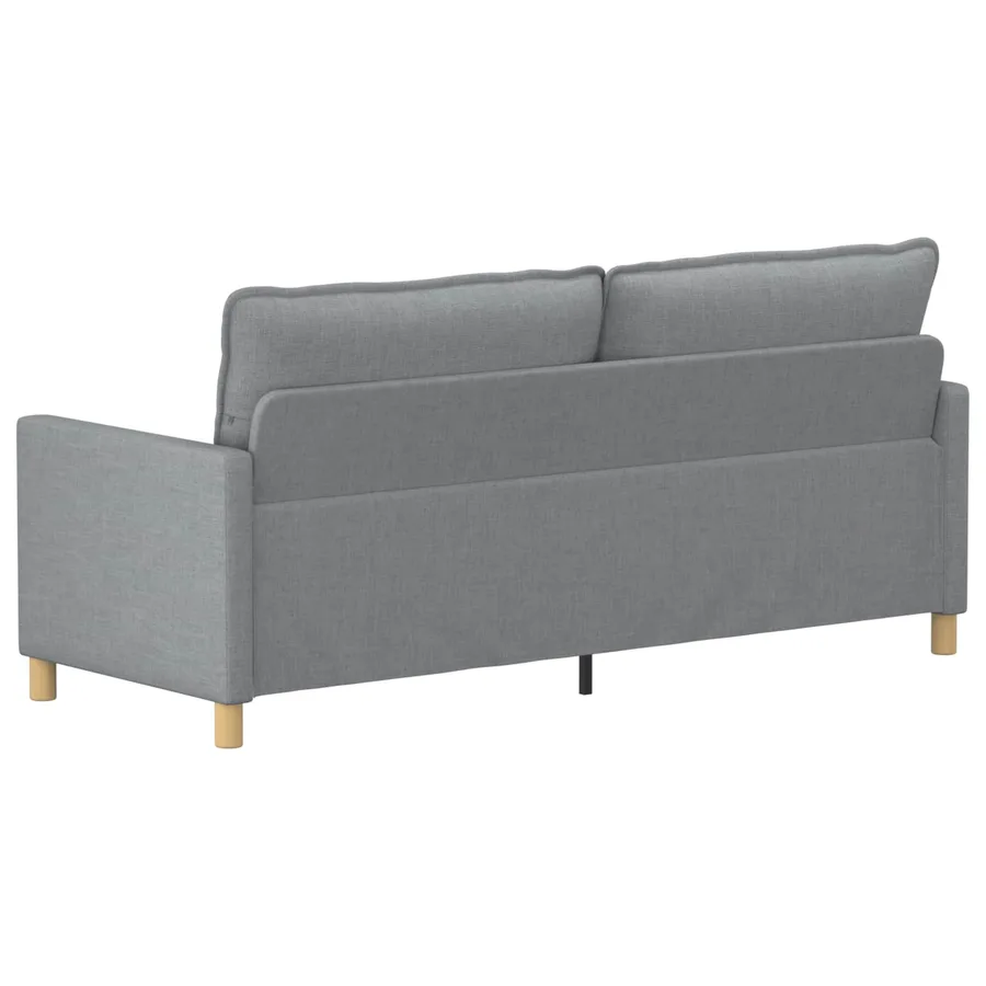 Canapé Gris clair 196 x 81 x 87,5 cm Tissu - 5