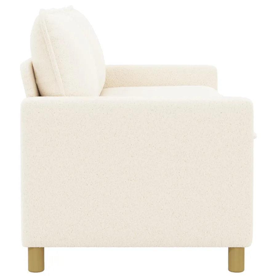 Canapé Crème 156 x 81 x 87,5 cm Tissu - 4