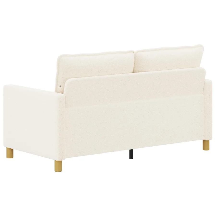 Canapé Crème 156 x 81 x 87,5 cm Tissu - 5