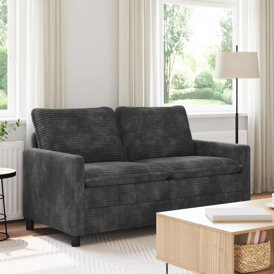 Canapé Gris foncé 156 x 81 x 87,5 cm Polyester