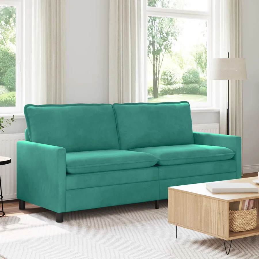 Canapé Turquoise 196 x 81 x 87,5 cm Velours