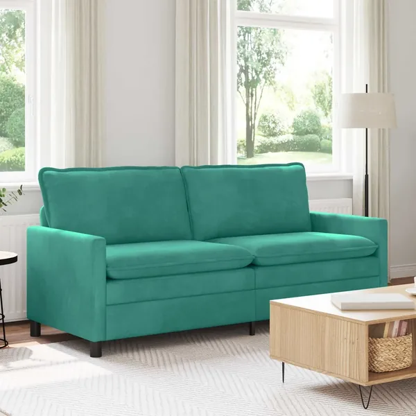 Canapé Turquoise 196 x 81 x 87,5 cm Velours