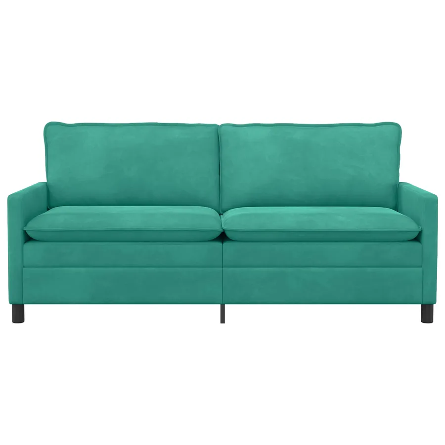 Canapé Turquoise 196 x 81 x 87,5 cm Velours - 3