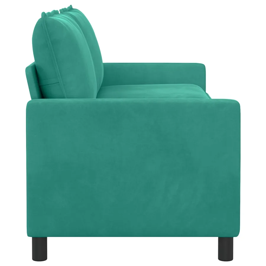 Canapé Turquoise 196 x 81 x 87,5 cm Velours - 4