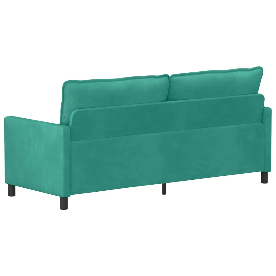 Canapé Turquoise 196 x 81 x 87,5 cm Velours - 5