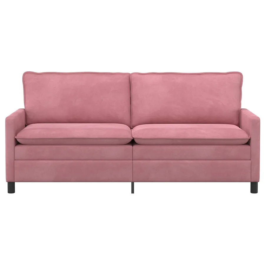 Canapé Rose 196 x 81 x 87,5 cm Velours - 3