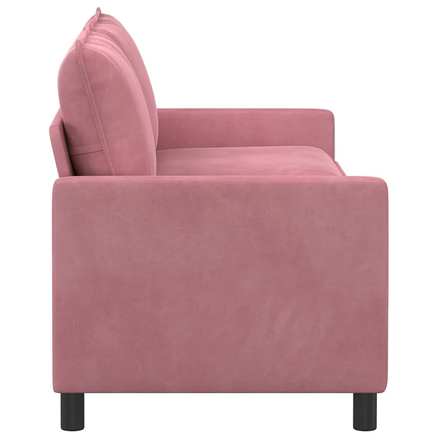 Canapé Rose 196 x 81 x 87,5 cm Velours - 4