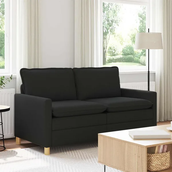 Canapé Noir 156 x 81 x 87,5 cm Tissu