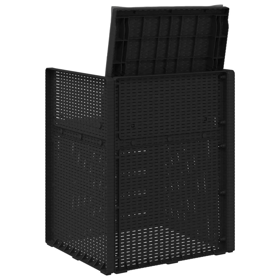 Chaises de jardin salle à manger 2 pcs Anthracite PP - 7