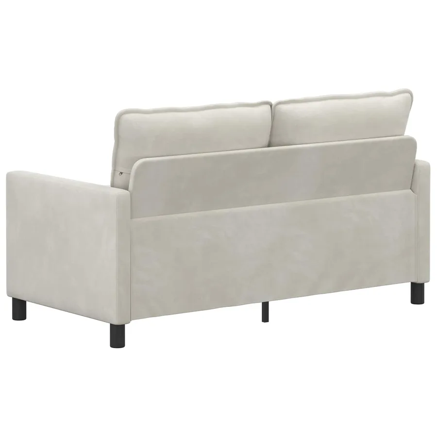 Canapé Crème 156 x 81 x 87,5 cm Velours - 5