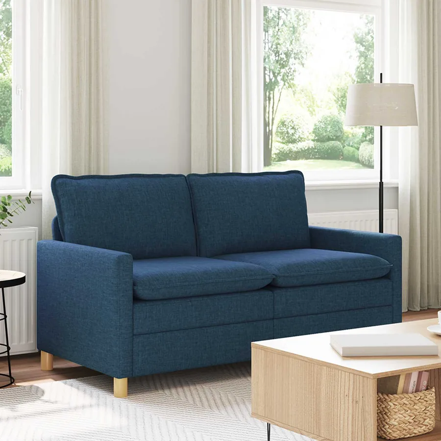 Canapé Bleu 156 x 81 x 87,5 cm Tissu