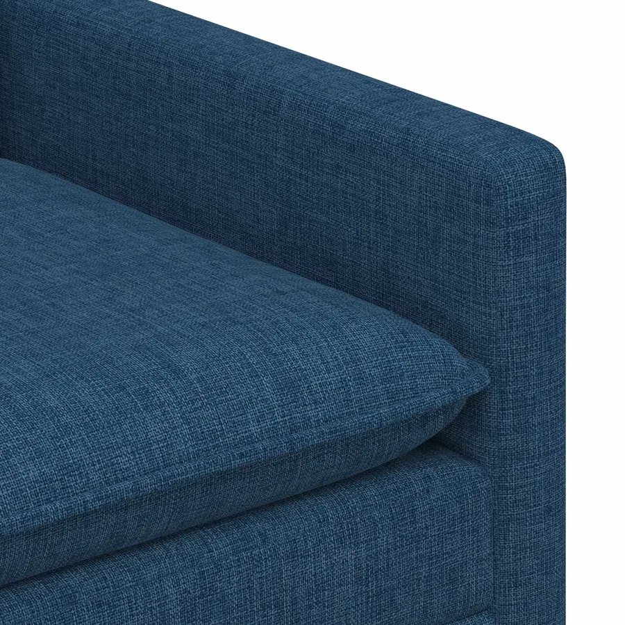 Canapé Bleu 156 x 81 x 87,5 cm Tissu - 6