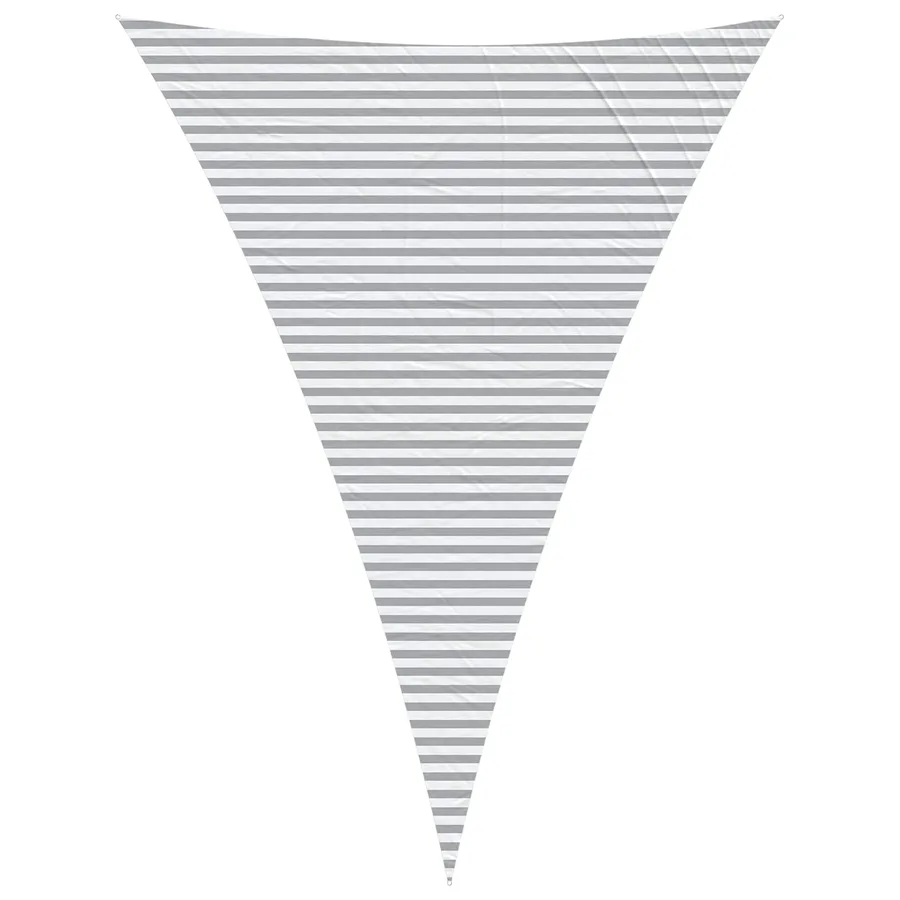 Voile d'ombre Gris clair et blanc 5 x 7 x 7 m - 2