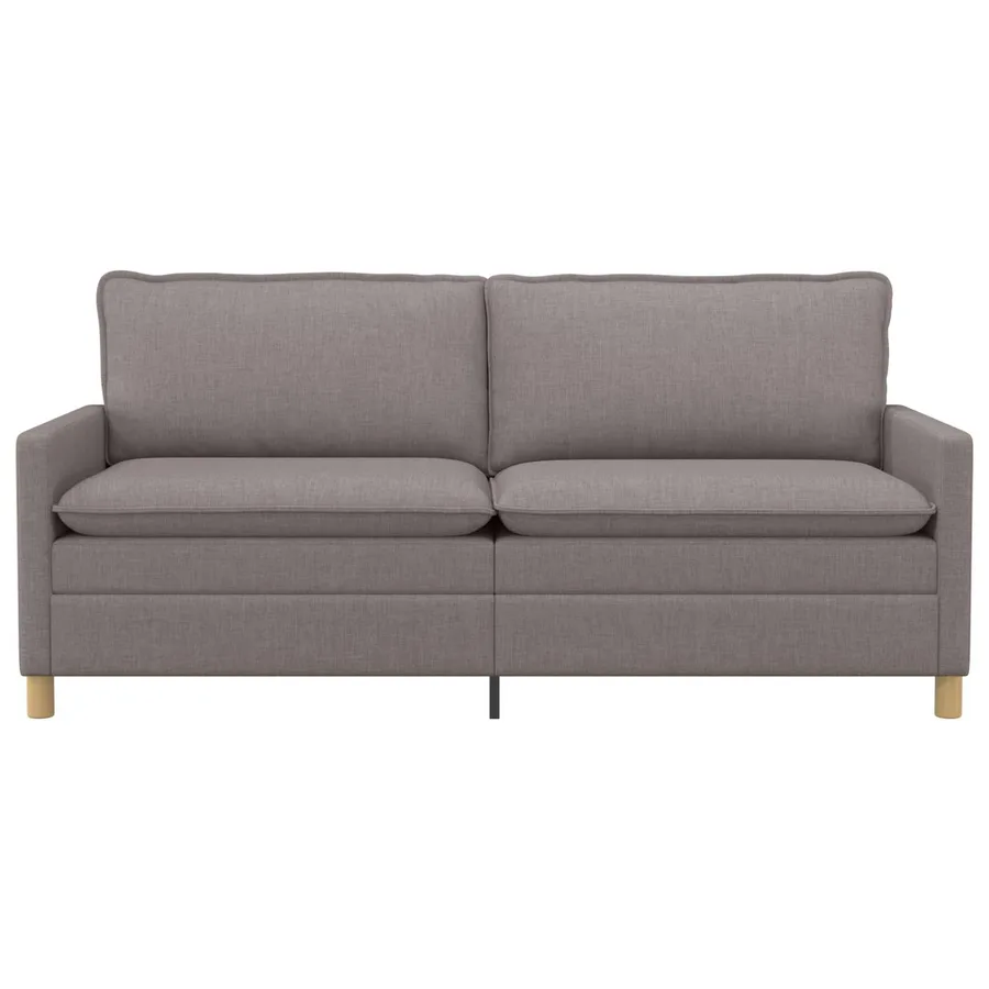 Canapé Taupe 196 x 81 x 87,5 cm Tissu - 3