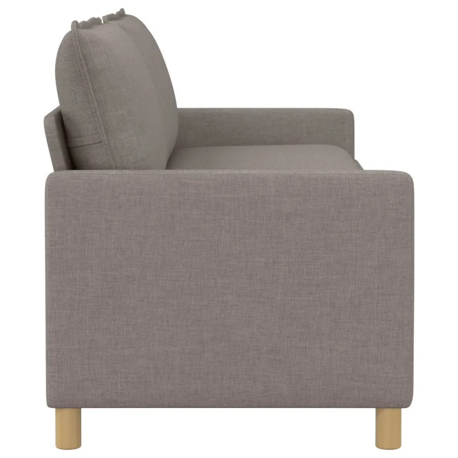 Canapé Taupe 196 x 81 x 87,5 cm Tissu - 4