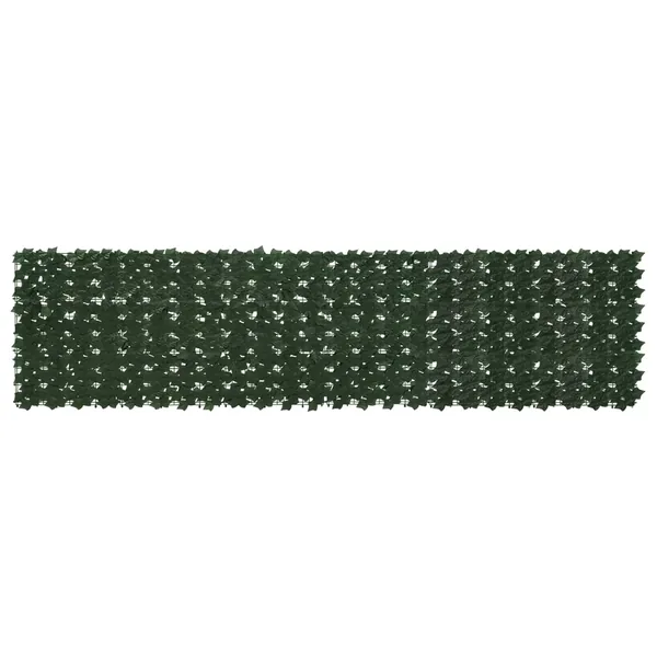Écran de balcon avec feuilles Vert foncé 300 x 75 cm
