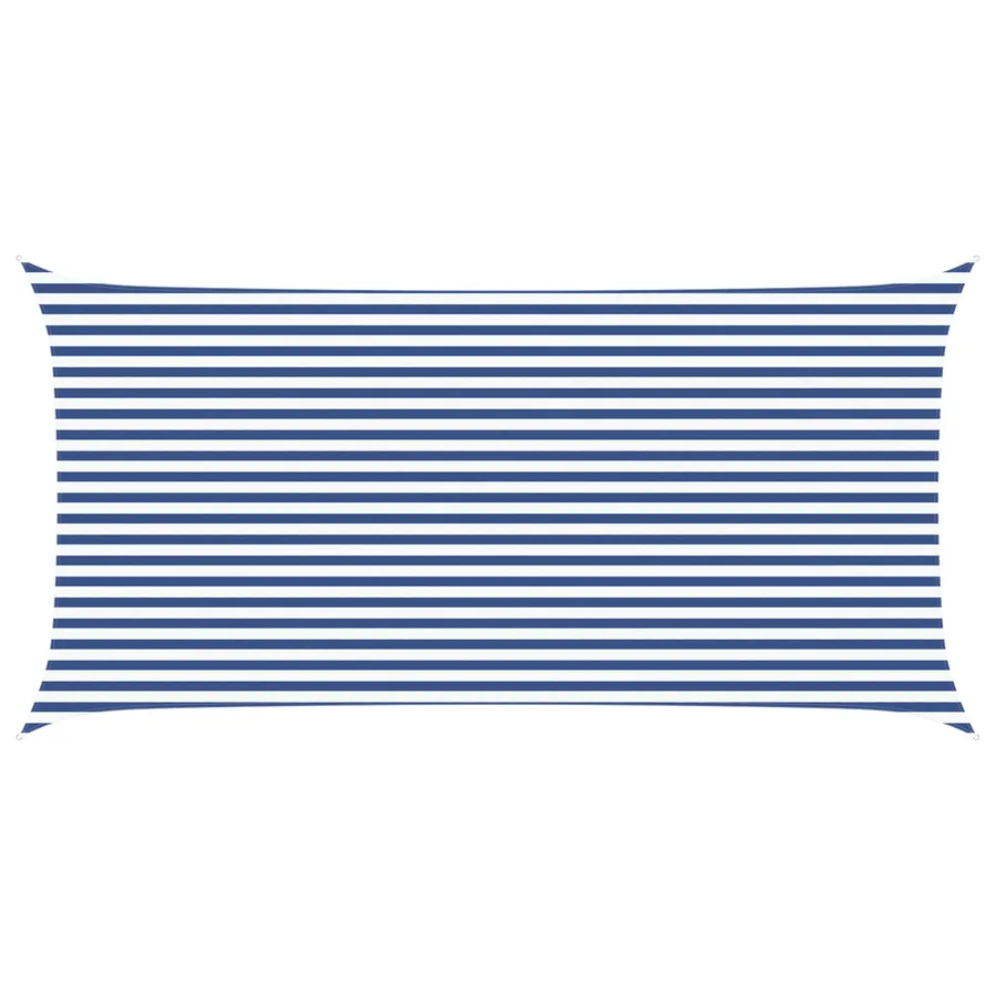 Voile d'ombre Bleu et Blanc 6 x 3 m 100 % polyester Oxford - 2