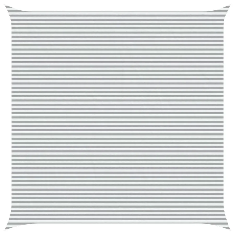 Voile d'ombre Gris clair et blanc 7 x 7 m - 2