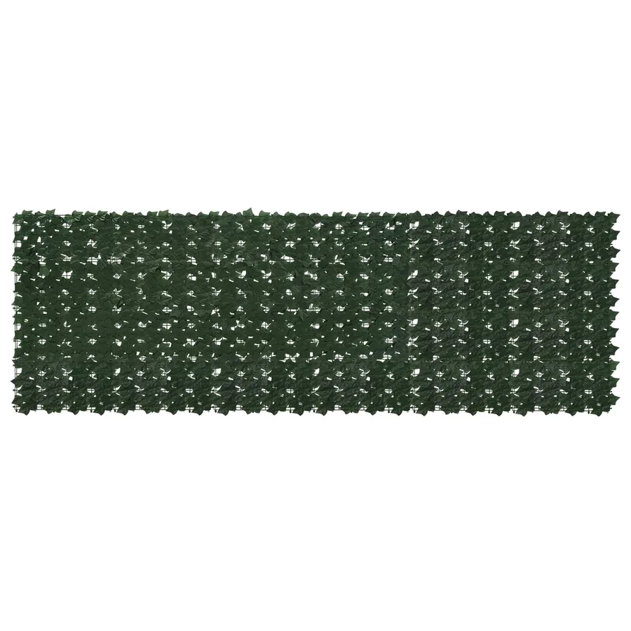 Écran de balcon avec feuilles Vert foncé 300 x 100 cm