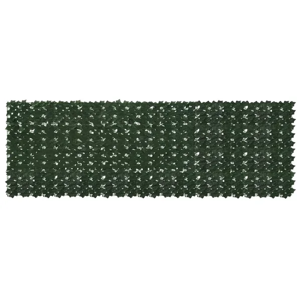 Écran de balcon avec feuilles Vert foncé 300 x 100 cm