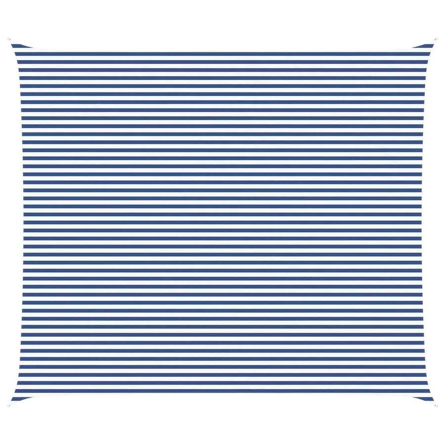 Voile d'ombre Bleu et Blanc 7 x 6 m 100 % polyester Oxford - 2