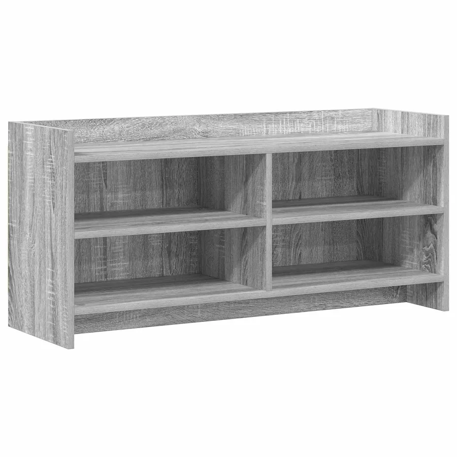 Meuble TV 100 x 33 x 47 cm Sonoma gris Bois d'ingénierie - 2