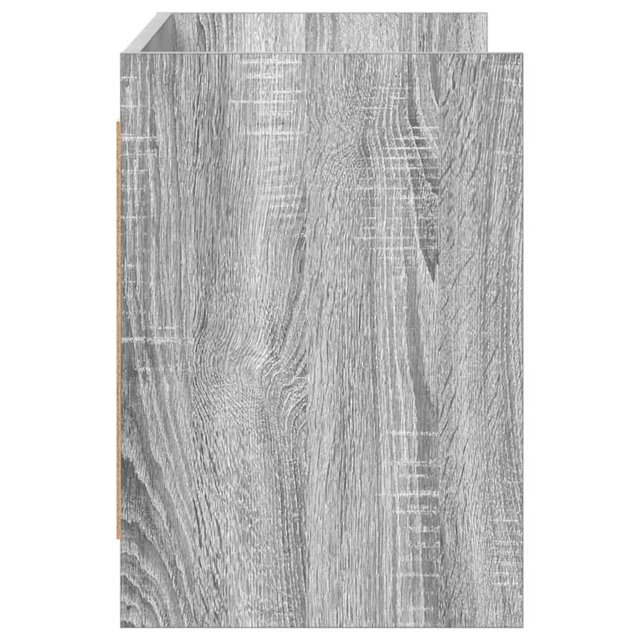 Meuble TV 100 x 33 x 47 cm Sonoma gris Bois d'ingénierie - 5